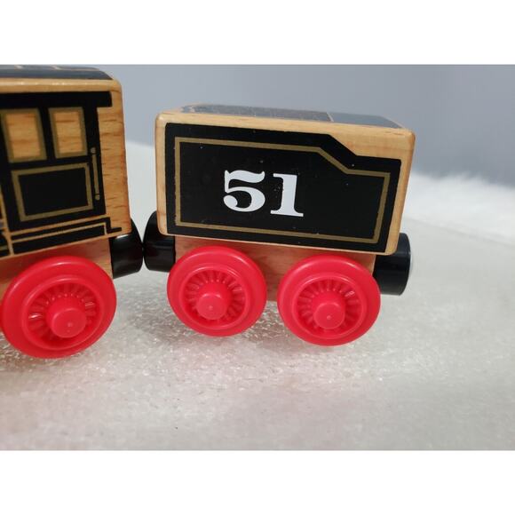 HIRO Wood Exposed 2017 Thomas & Friends Wooden Trains RARE W/car - Picture 4 of 7